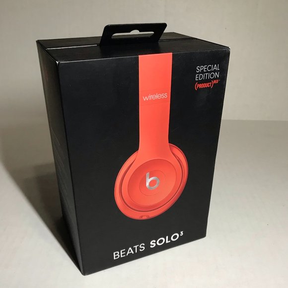 Beats by Dre Other - Beats by Dr. Dre - Solo³ Wireless On-Ear Headphones - (PRODUCT)RED Citrus Red
